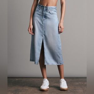Rag & Bone Liquid Miramar Midi Skirt
